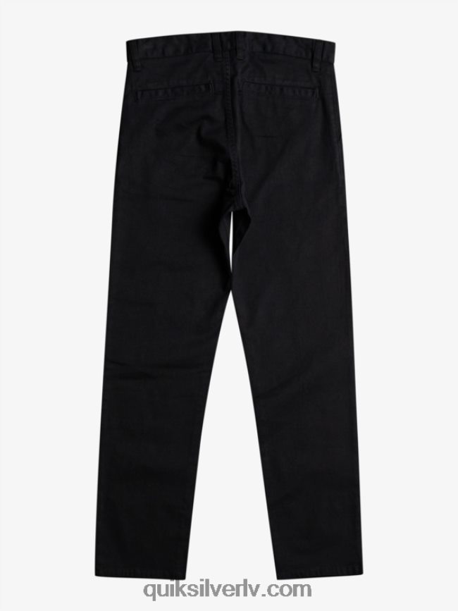 zēni Quiksilver 8-16 līdz ikdienas savienības bikses melns 88064R2240