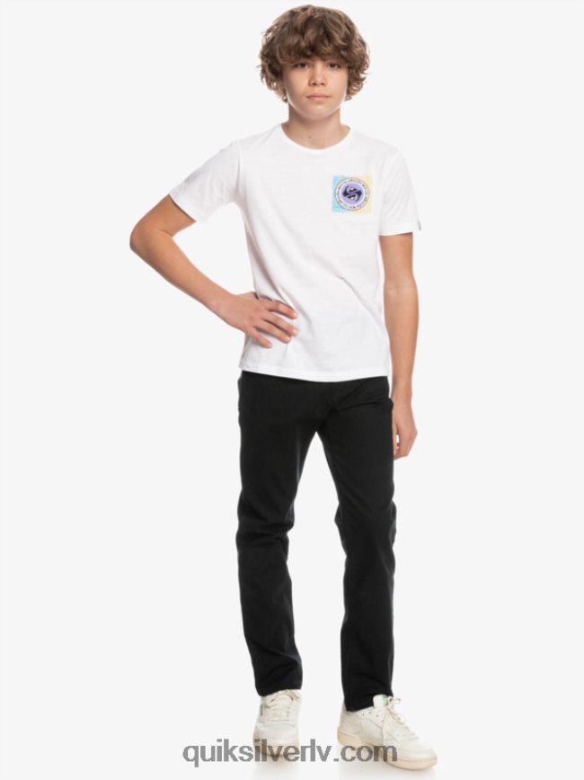zēni Quiksilver 8-16 līdz ikdienas savienības bikses melns 88064R2240