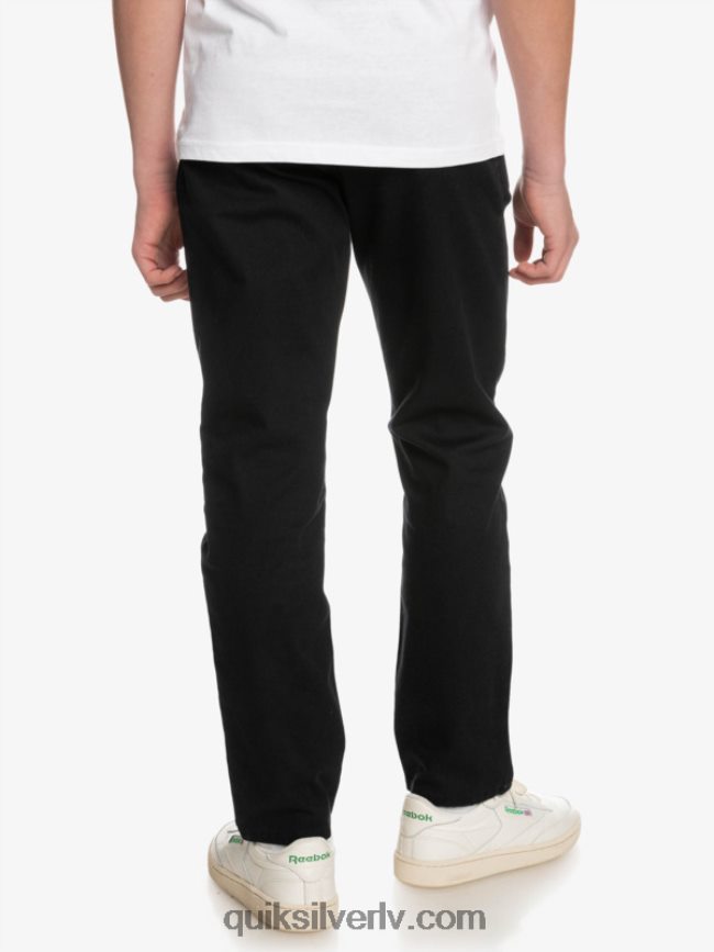 zēni Quiksilver 8-16 līdz ikdienas savienības bikses melns 88064R2240