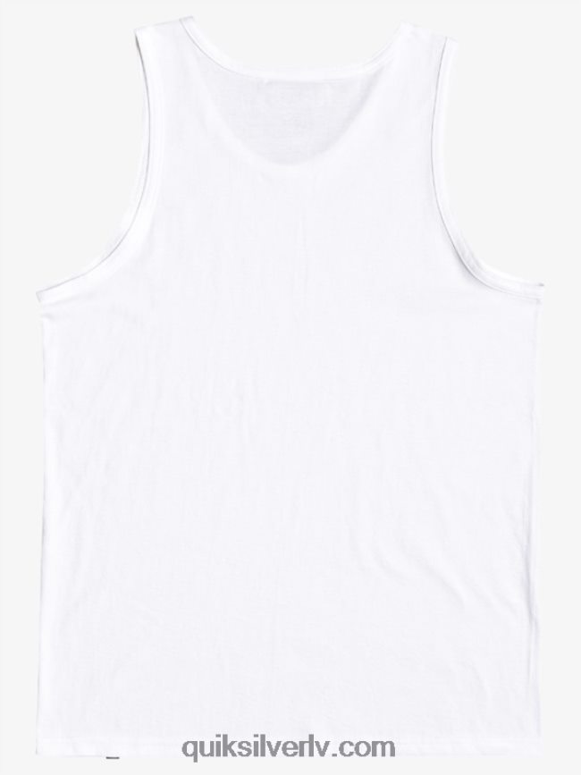 zēni Quiksilver 2-7 riskam pakļauto tanku t-krekls balts 88064R2266