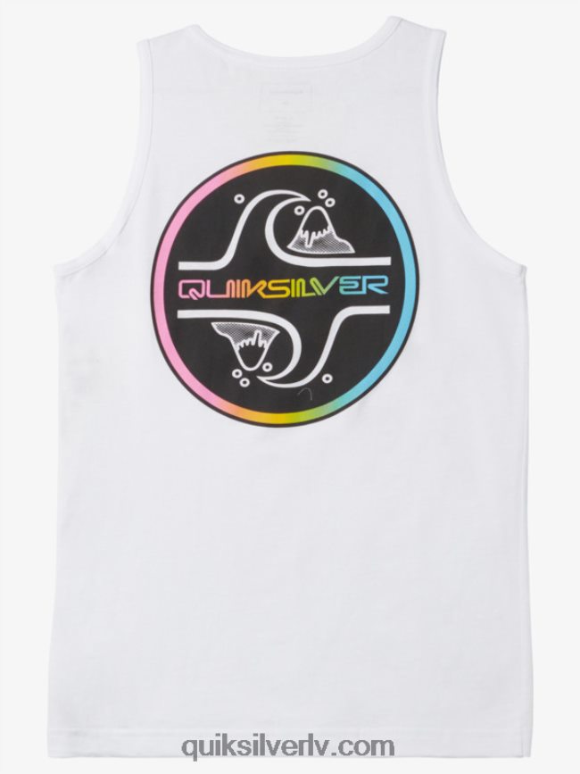 zēni Quiksilver 8-16 kodolu burbuļtvertnes t-krekls balts 88064R2227