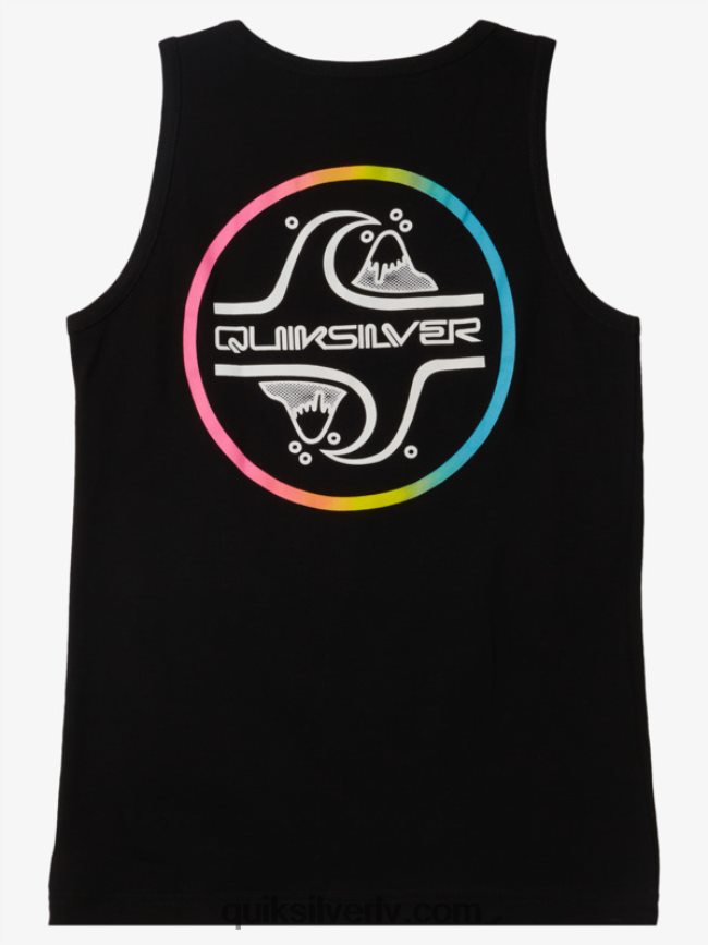 zēni Quiksilver 8-16 kodolu burbuļtvertnes t-krekls melns 88064R2228
