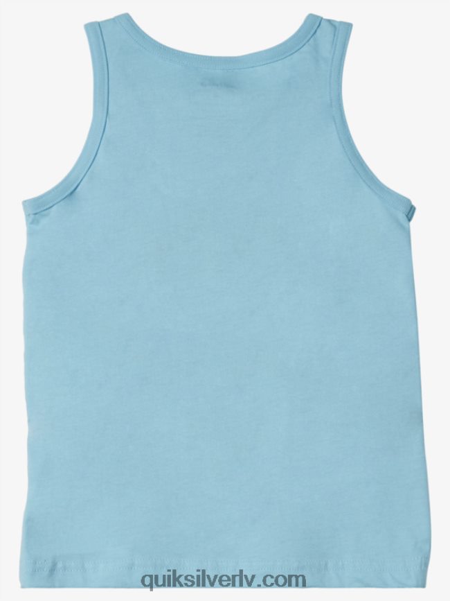 zēni Quiksilver T-krekls ar t-kreklu ar 2-7 dīvainu rāmi debesu zils 88064R2264