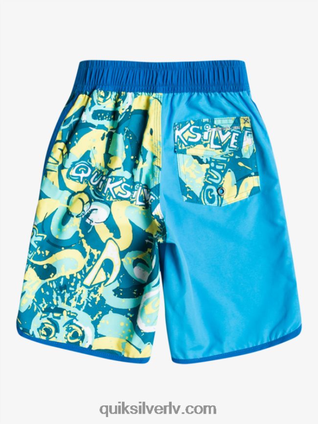 zēni Quiksilver 2-7 ikdienas ķemmīšgliemene 14 dēļu šorti blāvs 88064R1922