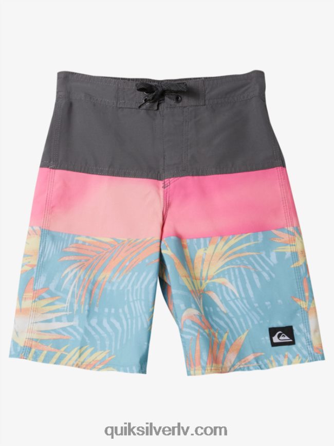zēni Quiksilver 2-7 ikdienas paneļa 14 dēļu šorti dzelzs vārti 88064R1900