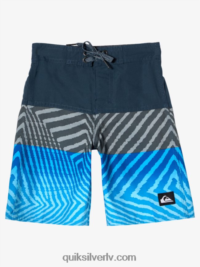 zēni Quiksilver 2-7 ikdienas paneļa 14 dēļu šorti pusnakts flote 88064R1898