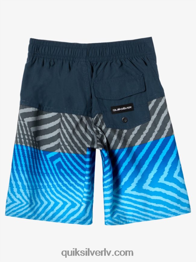 zēni Quiksilver 2-7 ikdienas paneļa 14 dēļu šorti pusnakts flote 88064R1898