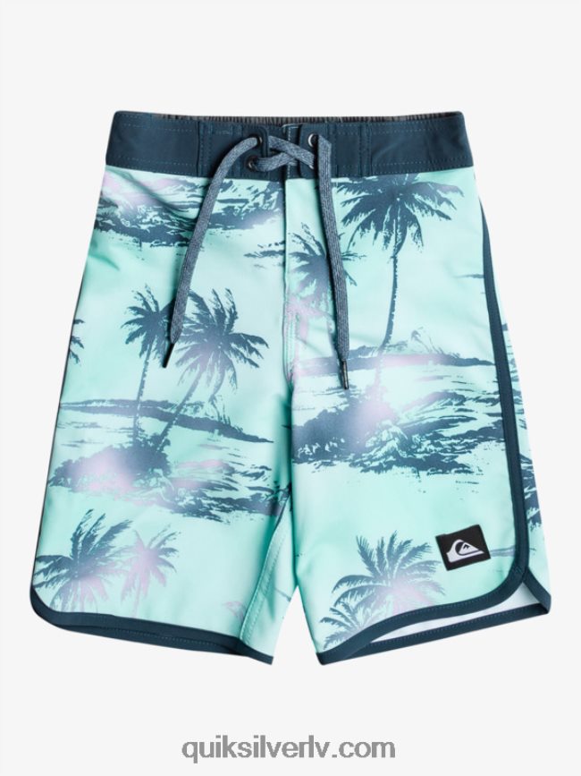 zēni Quiksilver 2-7 surfsilk ķemmīšgliemene 14 dēļu šorti pludmales stikls 88064R2039