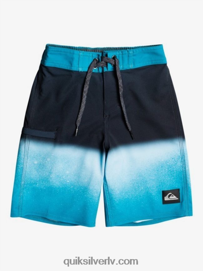 zēni Quiksilver 2-7 surfsilk slab 14 pārstrādāti dēļu šorti fjords zils 88064R2335