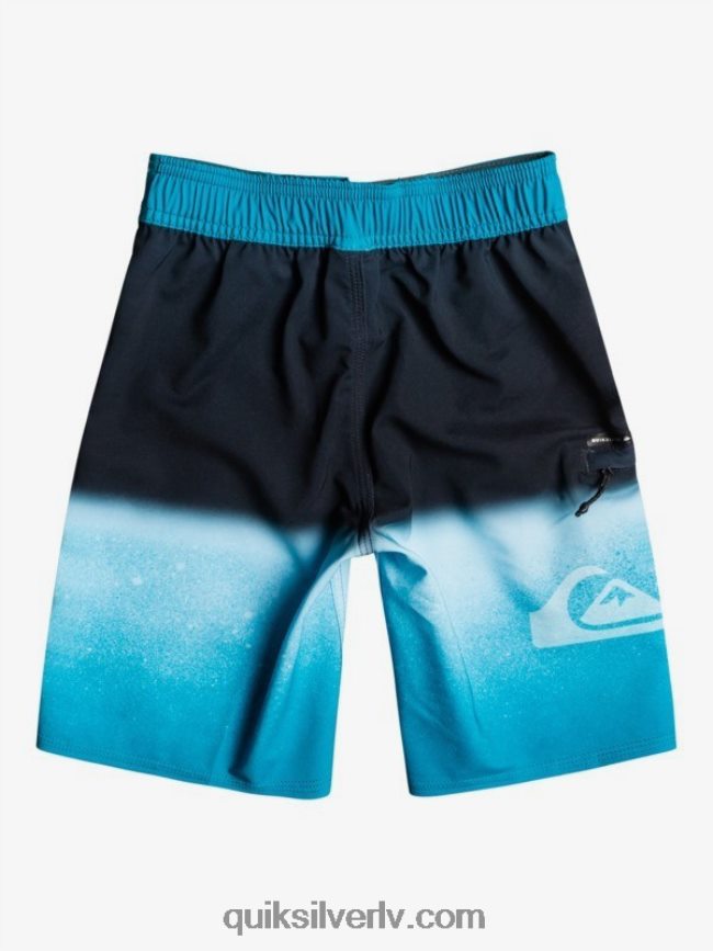 zēni Quiksilver 2-7 surfsilk slab 14 pārstrādāti dēļu šorti fjords zils 88064R2335
