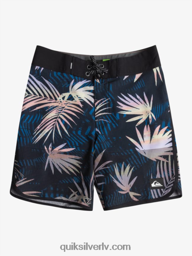 zēni Quiksilver 8-16 Highlite ķemmīšgliemene 16 dēļu šorti melns 88064R2146