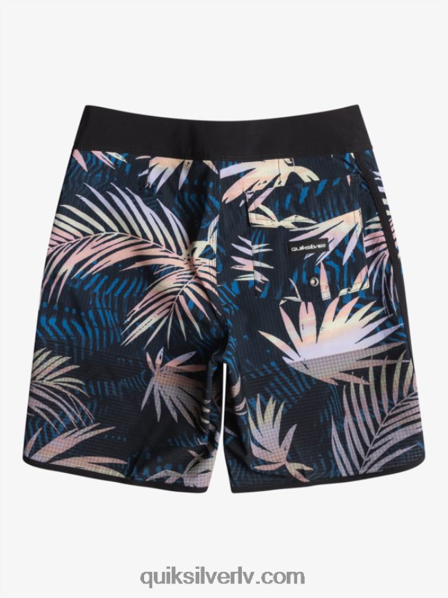 zēni Quiksilver 8-16 Highlite ķemmīšgliemene 16 dēļu šorti melns 88064R2146