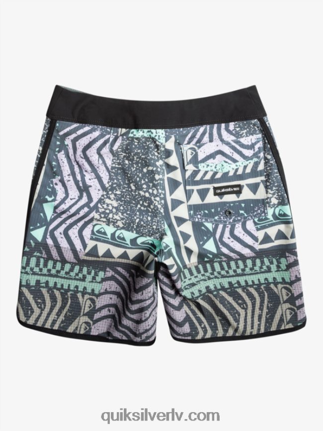 zēni Quiksilver 8-16 Highlite ķemmīšgliemene 16 dēļu šorti pusnakts flote 88064R2147