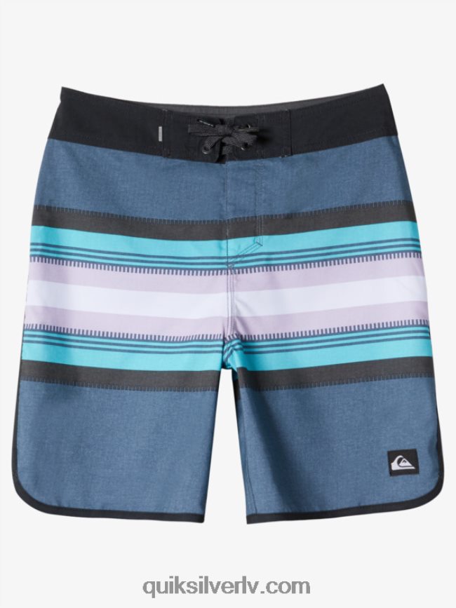 zēni Quiksilver 8-16 ikdienas ķemmīšgliemene 17 dēļu šorti jūra 88064R1902