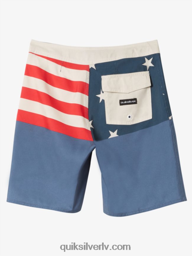 zēni Quiksilver 8-16 ikdienas iedalījums 17 dēļu šorti pusnakts flote 88064R1977