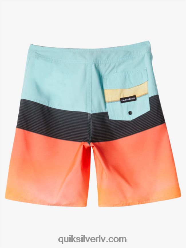 zēni Quiksilver 8-16 ikdienas panelis 17 dēļu šorti eņģelis zils 88064R1903