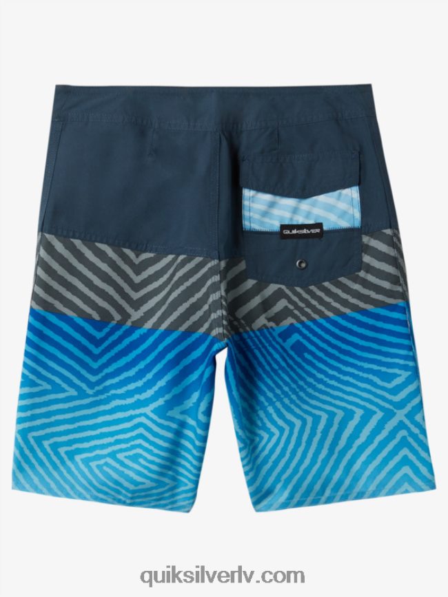 zēni Quiksilver 8-16 ikdienas panelis 17 dēļu šorti pusnakts flote 88064R1906
