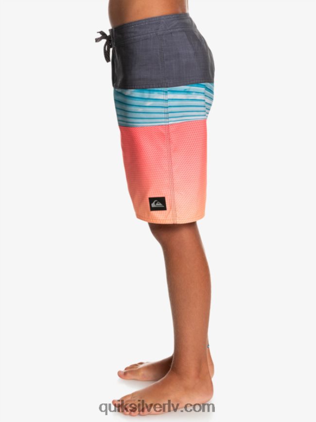 zēni Quiksilver 8-16 ikdienas panelis yth 17 boardshort oranžais pops 88064R2275