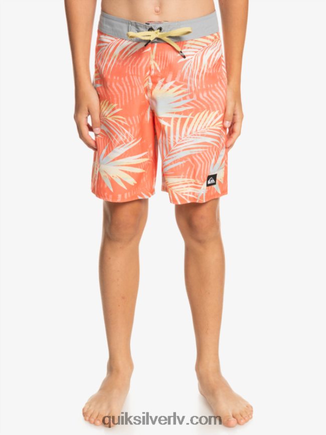zēni Quiksilver 8-16 ikdienas qs 69 16 dēļu šorti svaigs lasis 88064R2139
