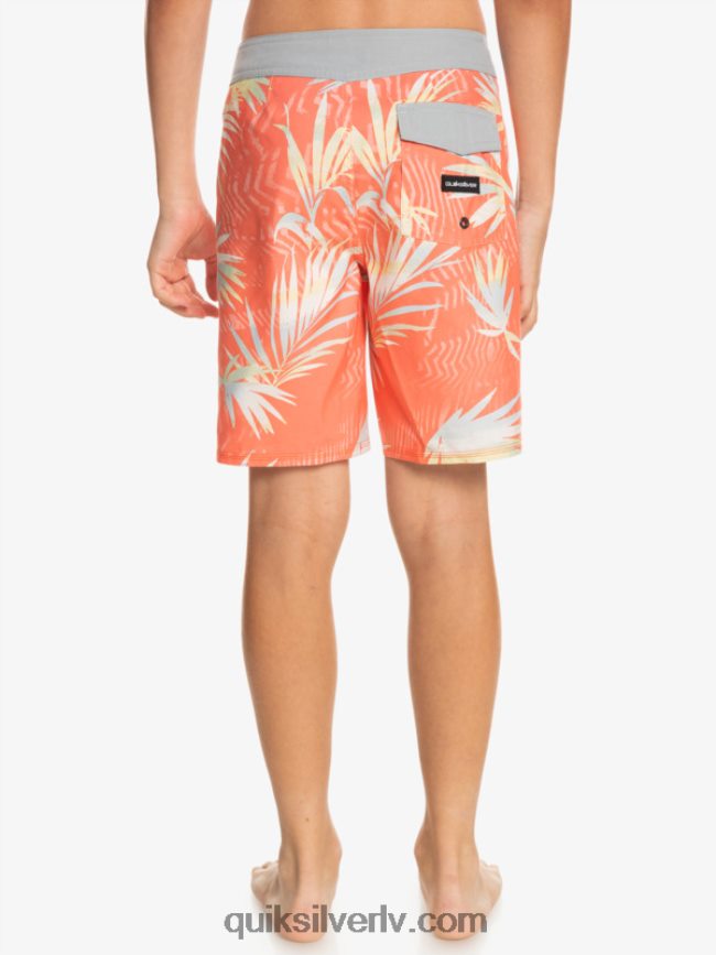 zēni Quiksilver 8-16 ikdienas qs 69 16 dēļu šorti svaigs lasis 88064R2139