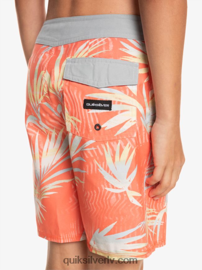 zēni Quiksilver 8-16 ikdienas qs 69 16 dēļu šorti svaigs lasis 88064R2139