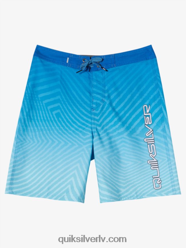 zēni Quiksilver 8-16 ikdienas velku izbalināt 17 dēļu šorti snorkel zils 88064R2165