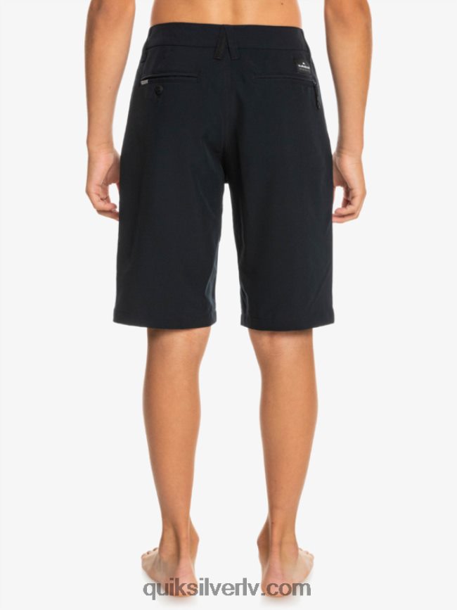 zēni Quiksilver 8-16 ocean Union 19 abinieku borta šorti melns 88064R1933