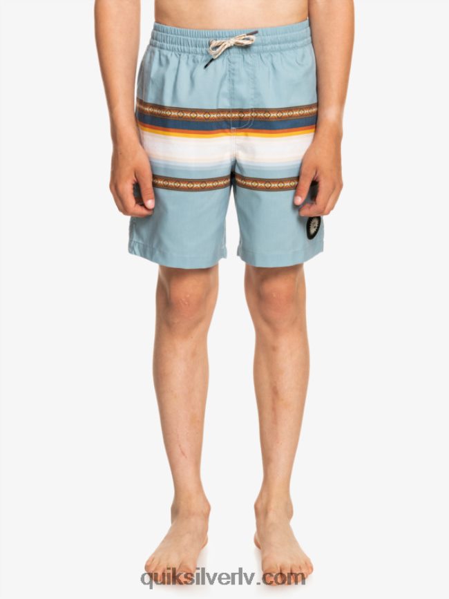 zēni Quiksilver 8-16 saulē izbalējis 15 pārstrādātas zalves citadele zila 88064R2320