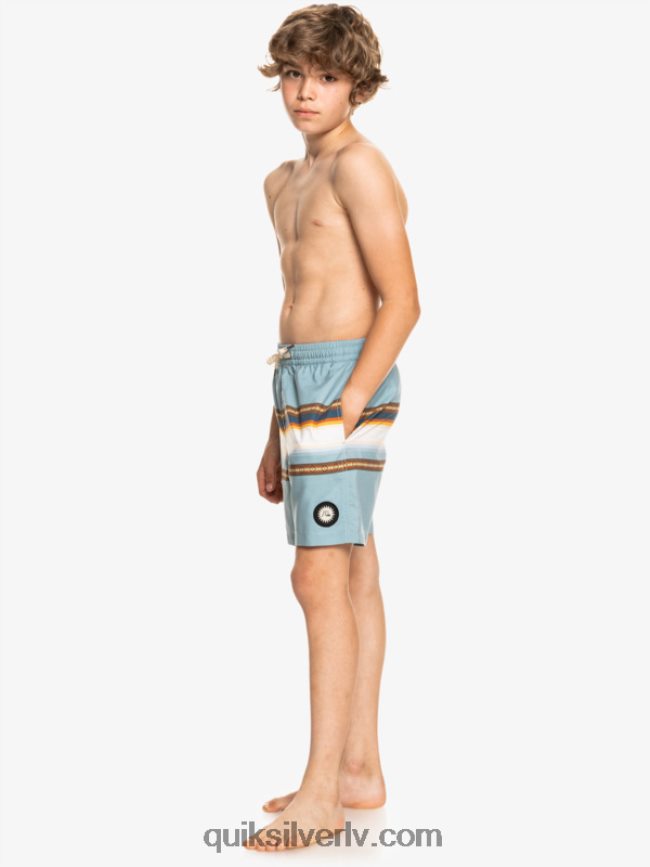 zēni Quiksilver 8-16 saulē izbalējis 15 pārstrādātas zalves citadele zila 88064R2320