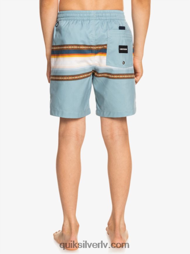 zēni Quiksilver 8-16 saulē izbalējis 15 pārstrādātas zalves citadele zila 88064R2320