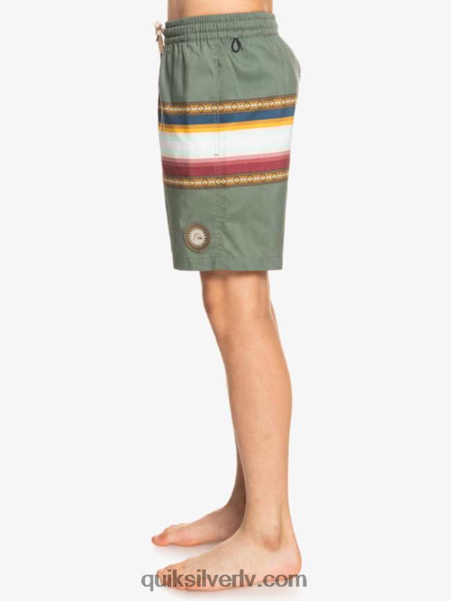zēni Quiksilver 8-16 saulē izbalējis 15 pārstrādātas zalves timiāns 88064R2321