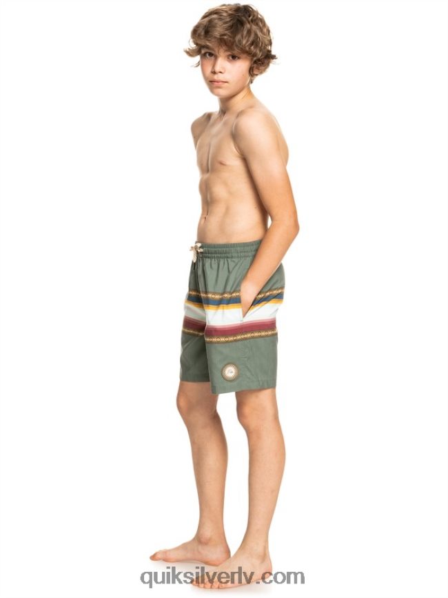 zēni Quiksilver 8-16 saulē izbalējis 15 pārstrādātas zalves timiāns 88064R2321