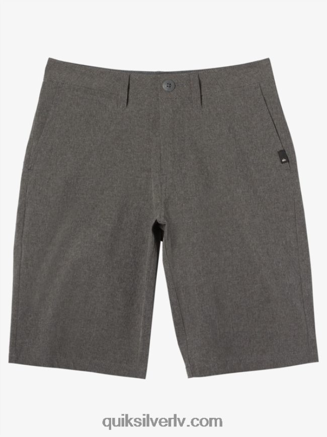 zēni Quiksilver 8-16 savienība viršu abinieku 20 dēļu šorti melns 88064R2057