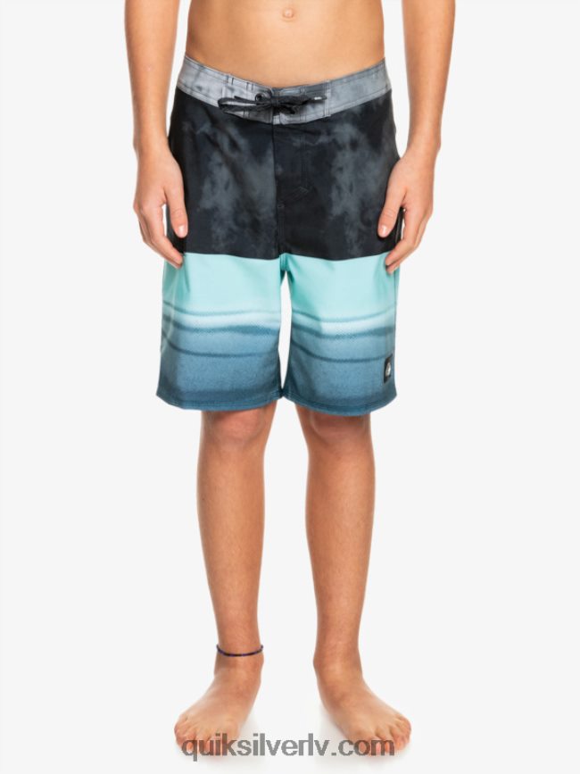 zēni Quiksilver 8-16 surfsilk five-0 17 boardšorti melns 88064R2298