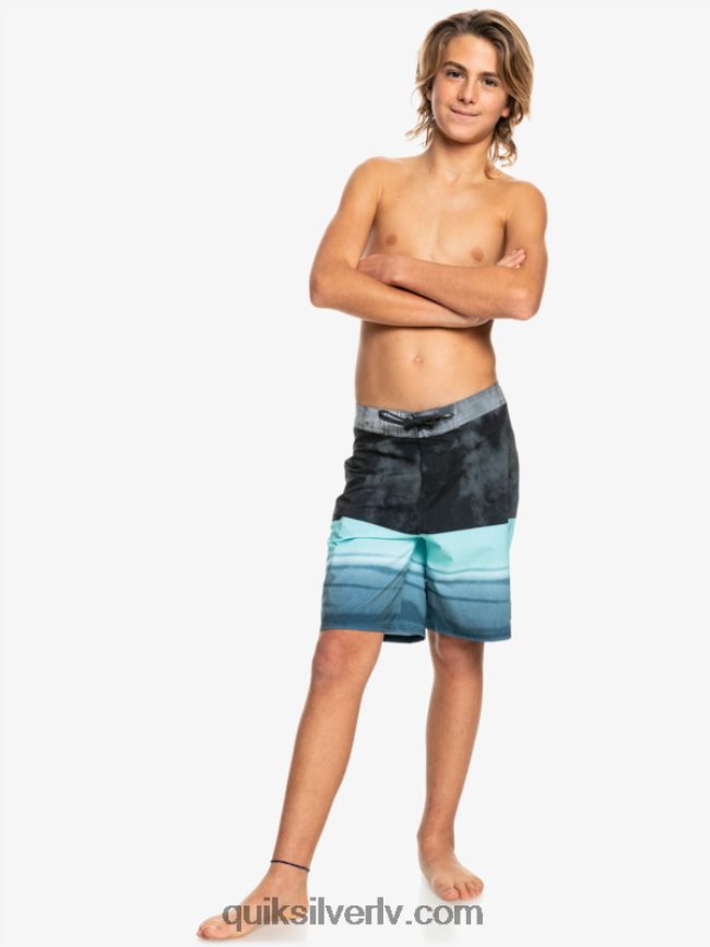 zēni Quiksilver 8-16 surfsilk five-0 17 boardšorti melns 88064R2298