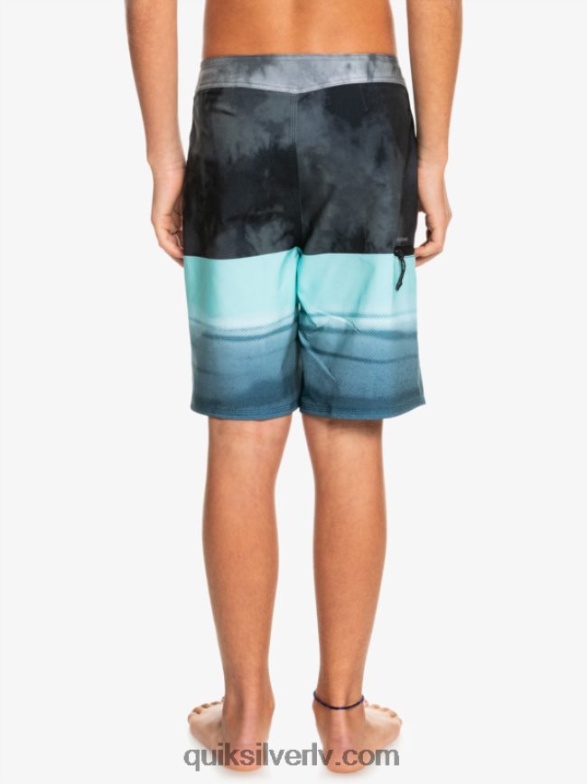 zēni Quiksilver 8-16 surfsilk five-0 17 boardšorti melns 88064R2298