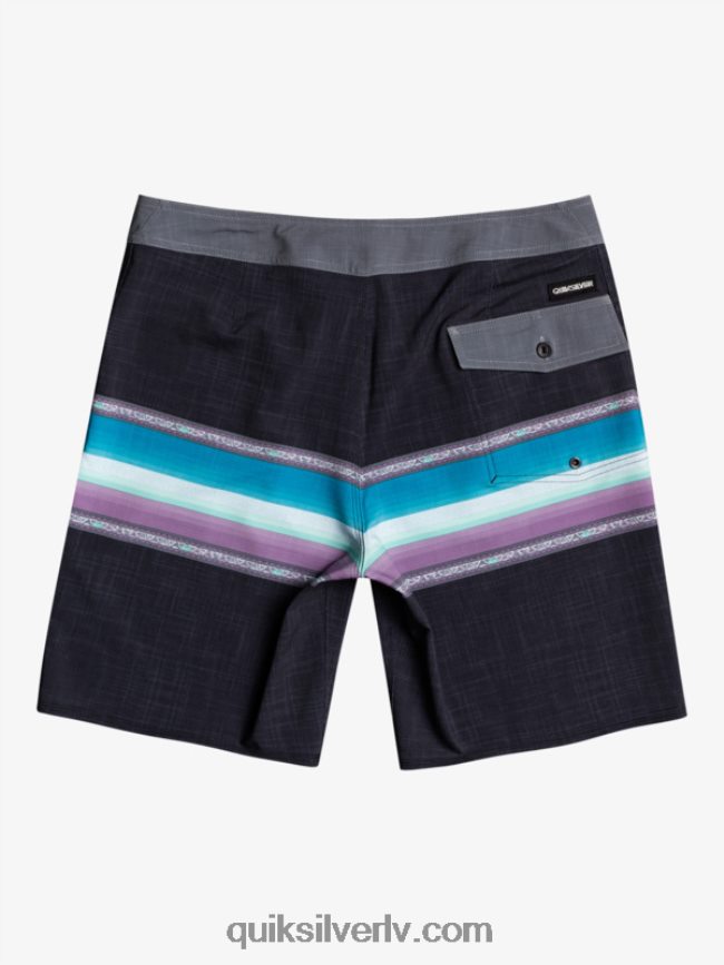 zēni Quiksilver 8-16 surfsilk saules izbalējis 17 dēļu šorti melns 88064R2280