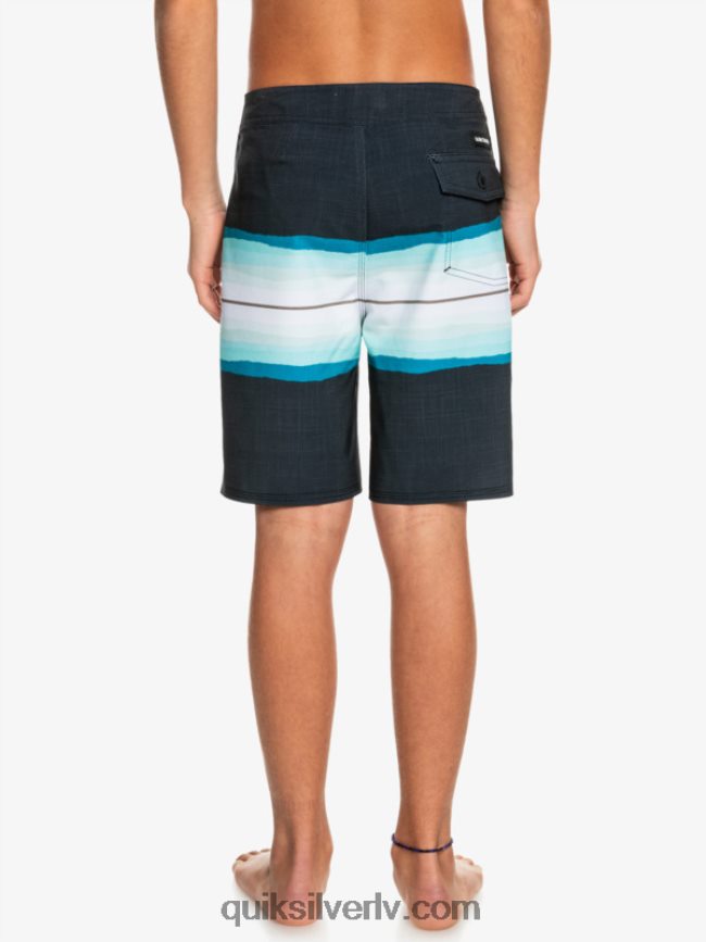 zēni Quiksilver 8-16 surfsilk sveķu tonis 17 boardšorti melns 88064R2301