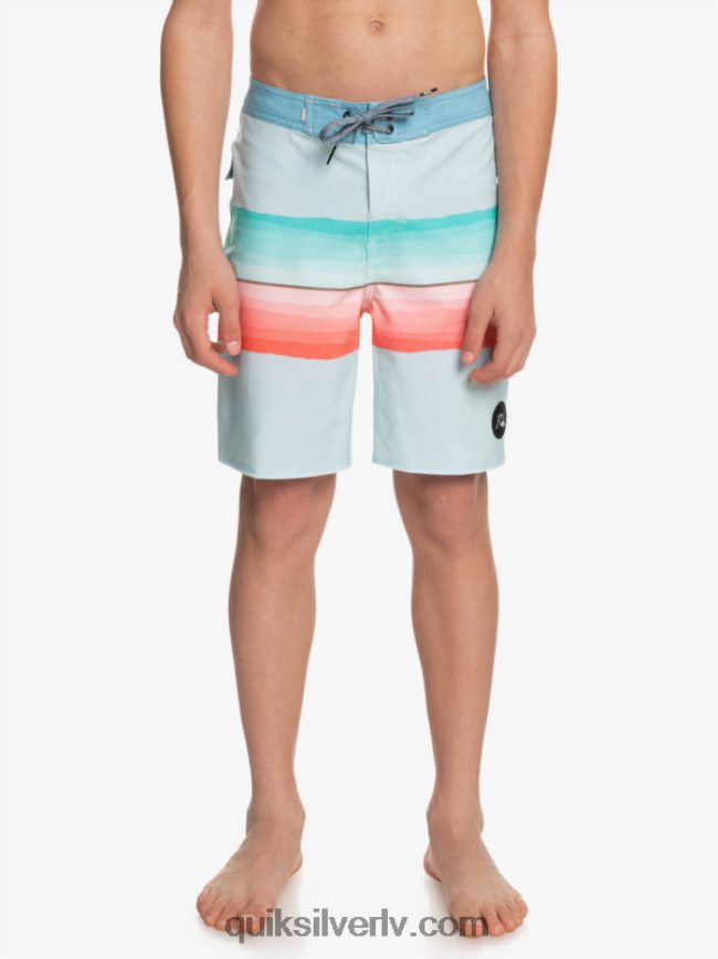 zēni Quiksilver 8-16 surfsilk sveķu tonis 17 boardšorti zīmotnes zilā krāsā 88064R2300