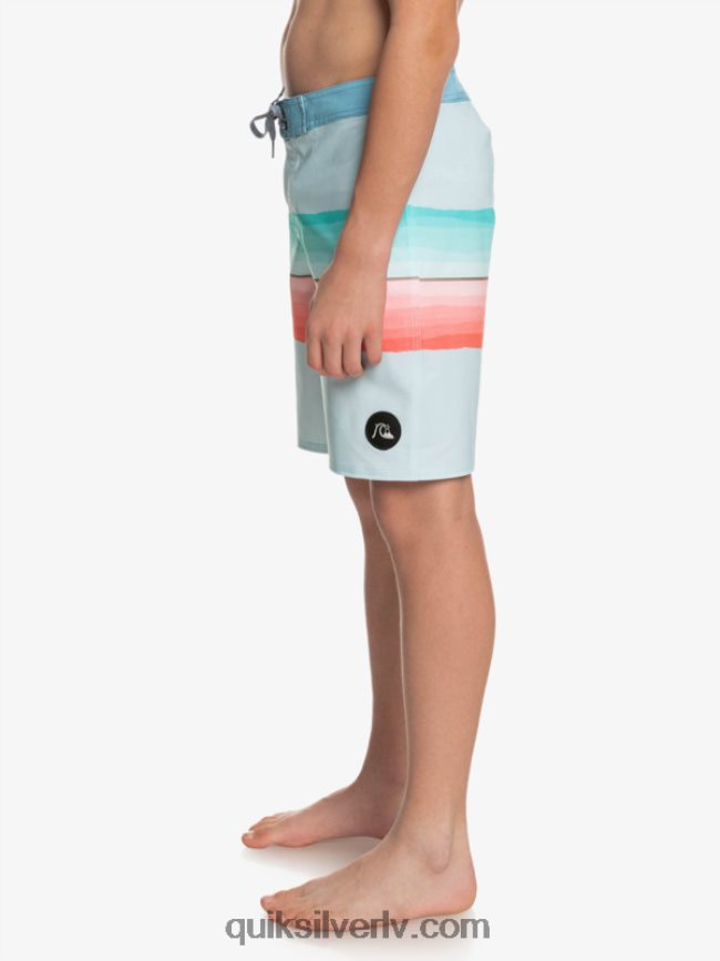 zēni Quiksilver 8-16 surfsilk sveķu tonis 17 boardšorti zīmotnes zilā krāsā 88064R2300