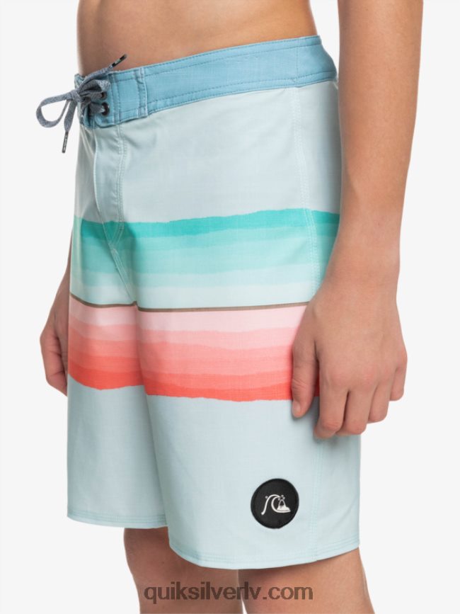 zēni Quiksilver 8-16 surfsilk sveķu tonis 17 boardšorti zīmotnes zilā krāsā 88064R2300