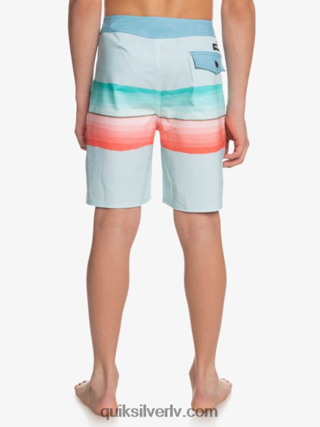 zēni Quiksilver 8-16 surfsilk sveķu tonis 17 boardšorti zīmotnes zilā krāsā 88064R2300