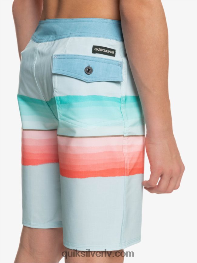 zēni Quiksilver 8-16 surfsilk sveķu tonis 17 boardšorti zīmotnes zilā krāsā 88064R2300