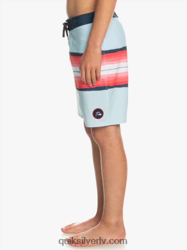 zēni Quiksilver 8-16 surfsilk sveķu tonis 17 boardšorti zili pelēks 88064R2302