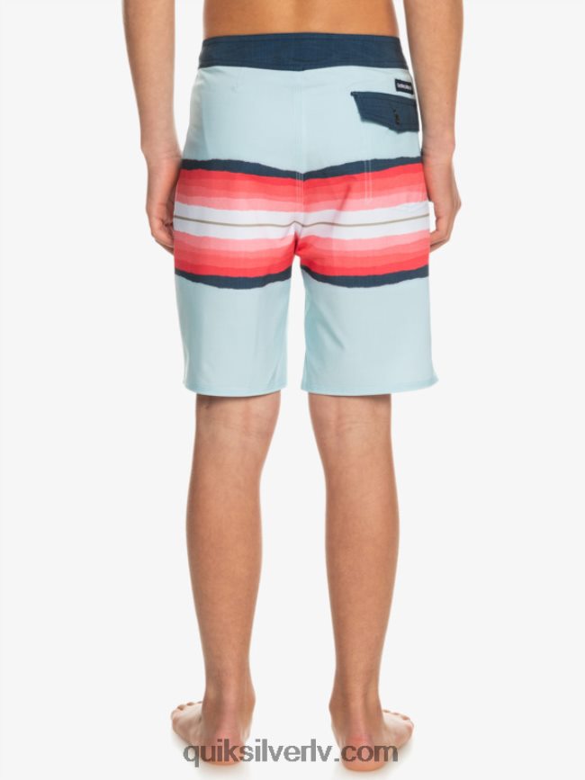 zēni Quiksilver 8-16 surfsilk sveķu tonis 17 boardšorti zili pelēks 88064R2302