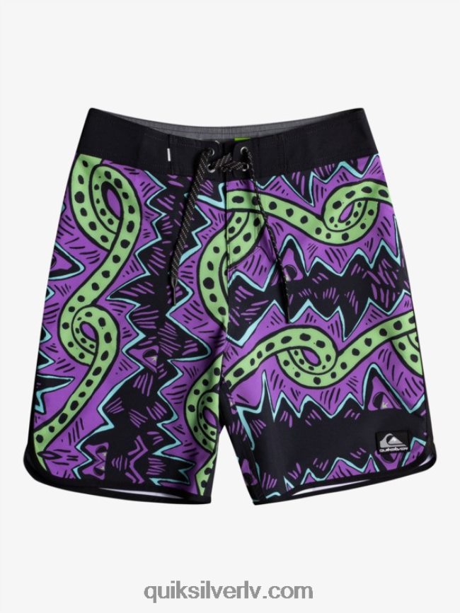 zēni Quiksilver 8-16 surfsilk throwback 17 boardšorti melns 88064R2329