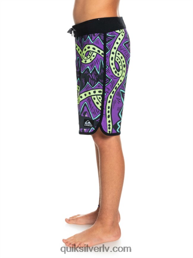 zēni Quiksilver 8-16 surfsilk throwback 17 boardšorti melns 88064R2329