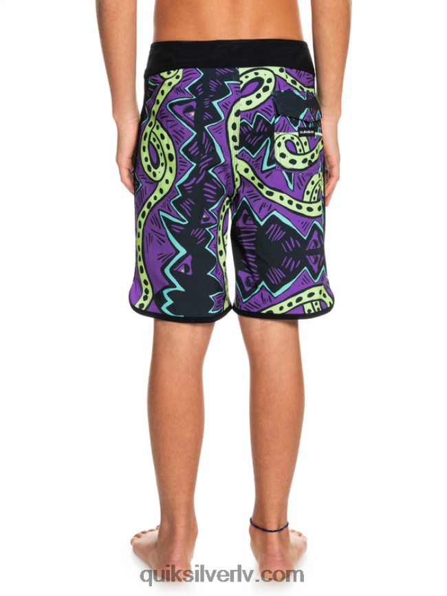 zēni Quiksilver 8-16 surfsilk throwback 17 boardšorti melns 88064R2329