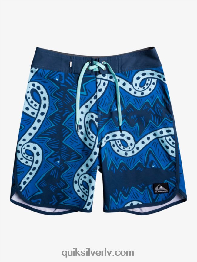 zēni Quiksilver 8-16 surfsilk throwback 17 boardšorti zīmotnes zilā krāsā 88064R2328