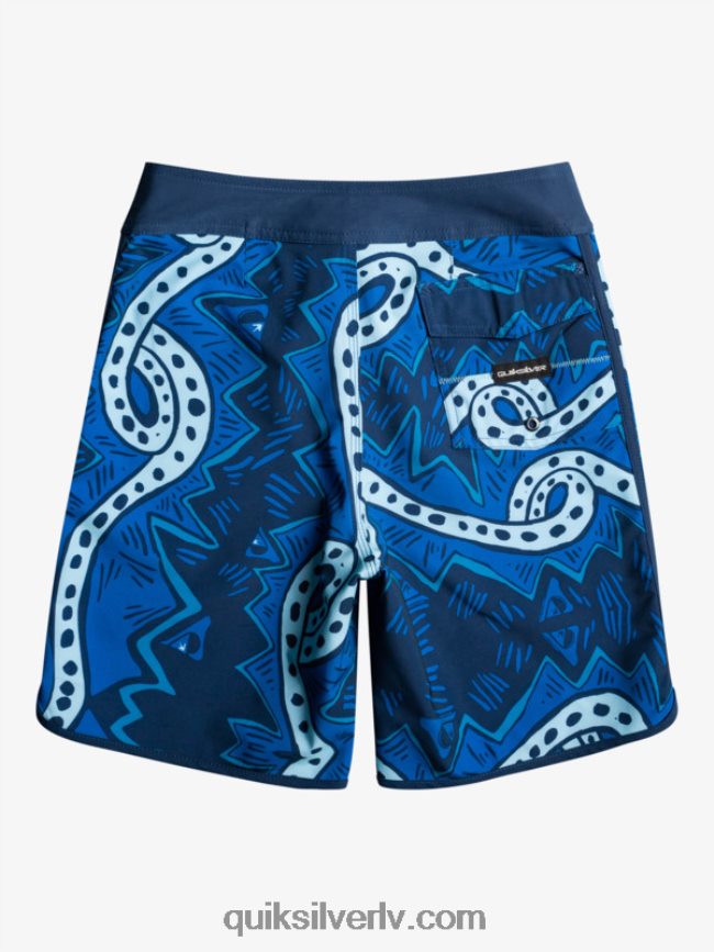 zēni Quiksilver 8-16 surfsilk throwback 17 boardšorti zīmotnes zilā krāsā 88064R2328